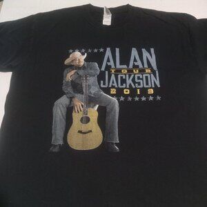 Alan Jackson 2019 Tour Men's Short Sleeve T Shirt Size XL Gildan Tag
